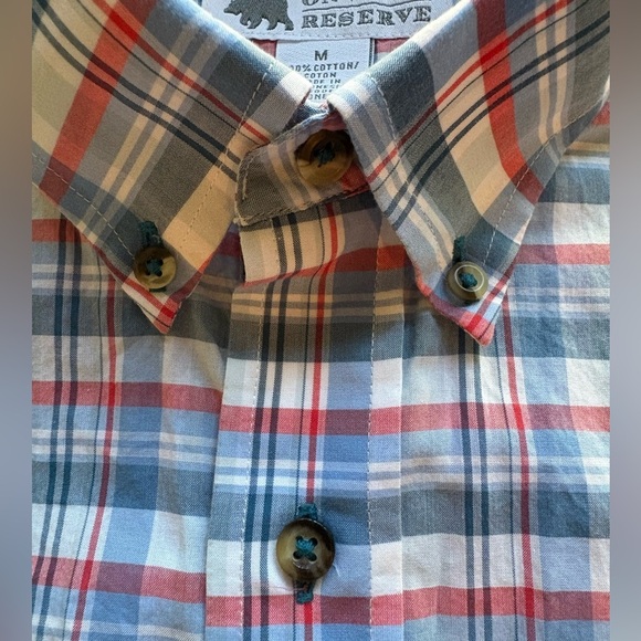 Onward Reserve men’s plaid short sleeve button down shirt- men’s medium - Picture 4 of 15